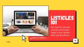 Geek Out Fridays 10-8-21 Listicles 101 - How to Make Listicles