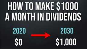 How To Make $1000 A Month Through Dividend Investing