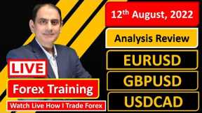 Market Analysis August 12, 2022  | Live Forex Trading & Coaching | Get Funded