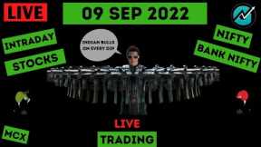 Live Intraday Trading on 9 Sep 2022 | Nifty Trend Today | Banknifty Live Intraday Strategy Today
