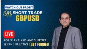 Short Trade on GBPUSD | Live Forex Trading & Coaching | Get Funded