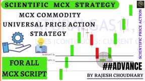 ✅ Mcx Commodity Best Price Action Scientific Universal Trading Strategy.