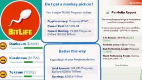 HOW TO MAKE TRILLIONS WITH THE STOCK MARKET UPDATE | Investing in crypto tutorial | Bitlife