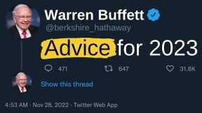 Warren Buffett: How You Should Invest In 2023