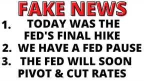 Stock Market CRASH: Complacent Traders Believe A FAKE FED PAUSE Is Real - Fake News!