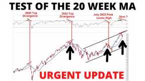 Stock Market CRASH: Institutions Selling Overvalued Tech Stocks- S&P500 About to Test the 20 Week MA