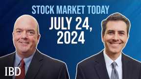 Techs Lead Market Sell-Off; Tenet Healthcare, Fiserv, Microsoft In Focus | Stock Market Today