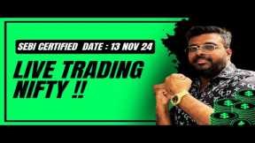 Bank Nifty50:NOV 13th  Live Options Trading today#BankNiftyTradingLive|2024 Learn Trading Easy Way