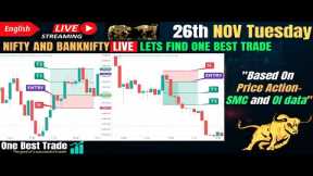🔴Live Nifty intraday trading | Bank nifty live trading | Live options trading | 26th NOV 2024 dhan